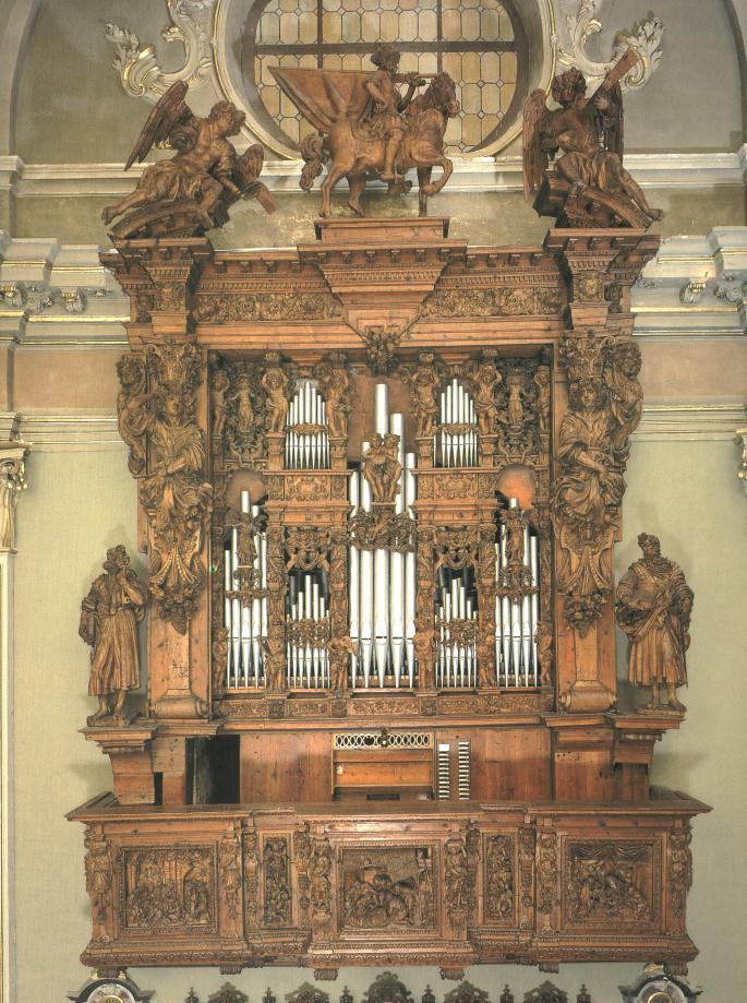 Castione della Presolana (Bg), chiesa parrocchiale: organo di Giovanni Tonoli, 1874