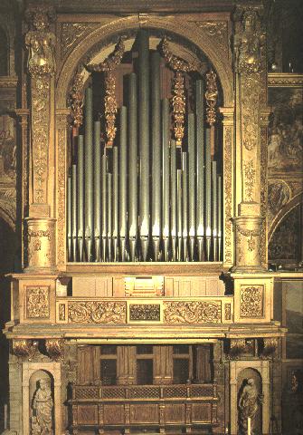 Cremona, Cattedrale - Organo (facciata Inzoli, 1879; cassa cinquecentesca) - Fronte