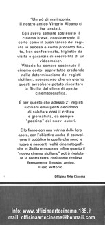 Officinema Omaggio a Vittorio Albano - un'idea di Sergio Ruffino