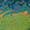  Alba dal prato della malga - 2000 - acrilico su tela 100x100