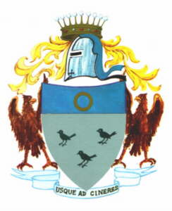 lo stemma degli Amico, divenuto lo stemma del Comune di Castell'Alfero
